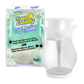 Soap Daddy dual action soap dispenser with packaging on a white background